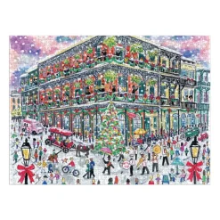 Galison Noël à la Nouvelle-Orléans - Puzzle 1000 Pièces avec Boîte Carrée*Femme Noël|Villes Et Villages