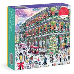 Galison Noël à la Nouvelle-Orléans - Puzzle 1000 Pièces avec Boîte Carrée*Femme Noël|Villes Et Villages