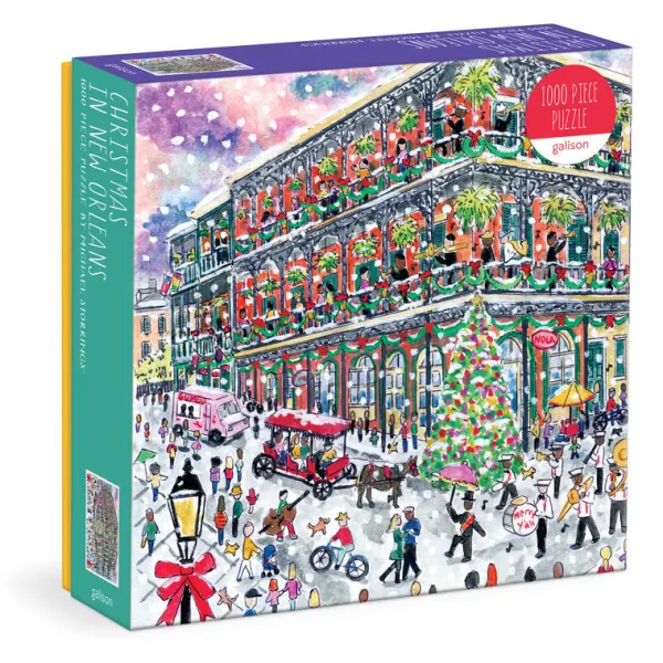 Galison Noël à la Nouvelle-Orléans - Puzzle 1000 Pièces avec Boîte Carrée*Femme Noël|Villes Et Villages