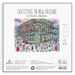 Galison Noël à la Nouvelle-Orléans - Puzzle 1000 Pièces avec Boîte Carrée*Femme Noël|Villes Et Villages
