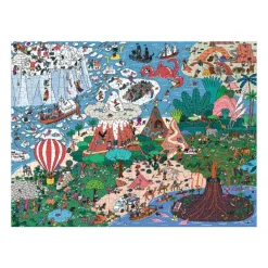 Galison Où est ________ ? Casse-tête de 500 pièces « Curieux et lointains*Femme Humour, Satire Et Wasgij|Carré