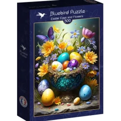 Bluebird Puzzle Oeufs de Pâques et Fleurs* Déco Et Objets|Forêts, Fleurs Et Jardins