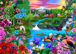 Bluebird Puzzle Oriental Paradise* Oiseaux|Forêts, Fleurs Et Jardins