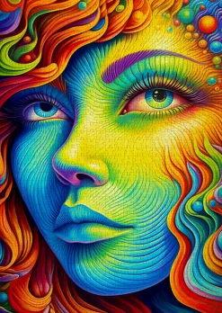 Enjoy Puzzle Painted Lady*Femme Hommes Et Femmes|Art