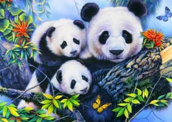 Bluebird Puzzle Panda Family*Enfant Animaux Sauvages|Animaux De La Forêt