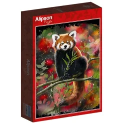 Alipson Puzzle Panda Roux Assis sur une Branche* Animaux De La Forêt|De 1 000 Pièces