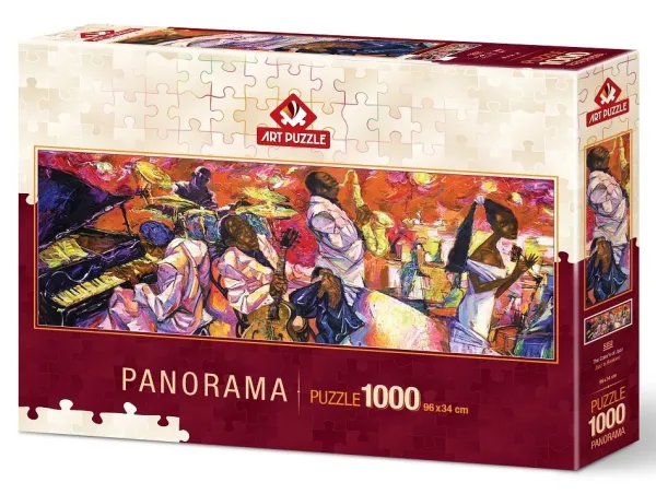 Art Puzzle Panorama - Les Couleurs du Jazz*Femme Panoramique|Musique, Danse, Instruments