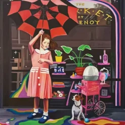 Magnolia Parapluie*Femme/Enfant Chiens|Rétros Et Nostalgie