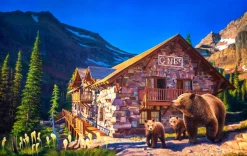 SunsOut Pas De Place Pour Nous À L'Auberge* Animaux De La Forêt|Cottages Et Châlets