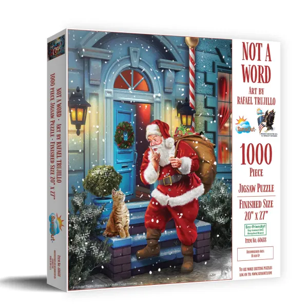 SunsOut Pas un Mot*Femme Noël|De 1 000 Pièces