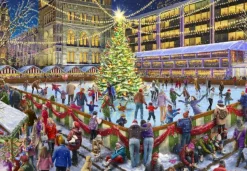 Bluebird Puzzle Patinage à Noël*Femme Noël|Neige