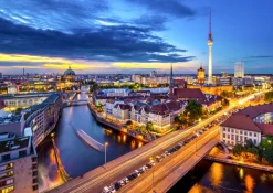 Enjoy Puzzle Paysage Urbain de Berlin la Nuit* Allemagne|Villes Et Villages