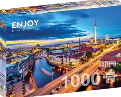 Enjoy Puzzle Paysage Urbain de Berlin la Nuit* Allemagne|Villes Et Villages