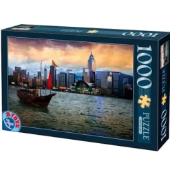 DToys Paysages Nocturnes - Hong-Kong : Baie de Hong-Kong* Pays D'Asie|Villes Et Villages