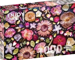 Enjoy Puzzle Pensez Rose* Forêts, Fleurs Et Jardins