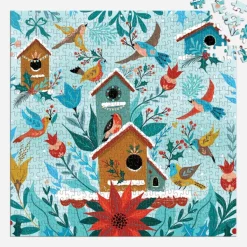 Galison Perche d'Hiver - Puzzle 500 Pièces* Oiseaux|Neige
