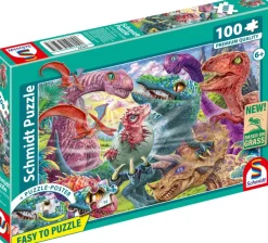 Schmidt Spiele Petit Dinos, Grandes Aventures*Enfant Dinosaures|Dès 6 Ans : 50 À 100 Pièces