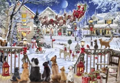 Bluebird Puzzle Pets on Porch*Femme Chiens|Noël