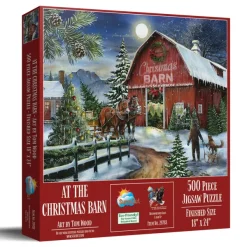 SunsOut Pièces XXL - A la Grange de Noël*Femme/Enfant Noël|De 500 À 999 Pièces