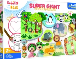 Trefl Pièces XXL - Au Zoo*Enfant Pièces Recto-Verso|Animaux Sauvages