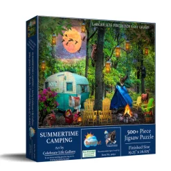 SunsOut Pièces XXL - Campement d'Été*Enfant Animaux De La Forêt|Déco Et Objets