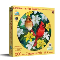 SunsOut Pièces XXL - Cardinals in the Round*Enfant Rond|Oiseaux