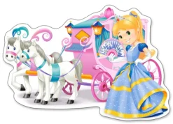 Castorland Pièces XXL - Carrosse de Princesse*Enfant Forme|Puzzles Pour Enfants