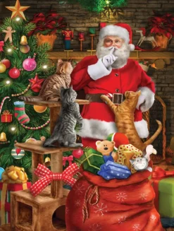 SunsOut Pièces XXL - Chats de Noël*Femme/Enfant Chats|Noël