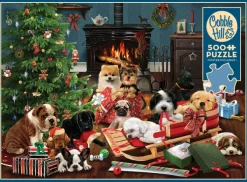 Cobble Hill Pièces XXL - Chiots de Noël*Femme/Enfant Chiens|Noël
