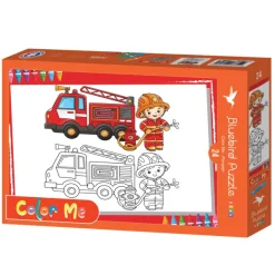 Bluebird Puzzle Pièces XXL - Color Me - Pompier*Enfant Voitures, Motos Et Camions|Pompiers, Police, Secours
