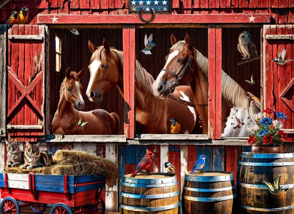 SunsOut Pièces XXL - Écurie*Enfant Pièces Xxl Adultes|Chevaux