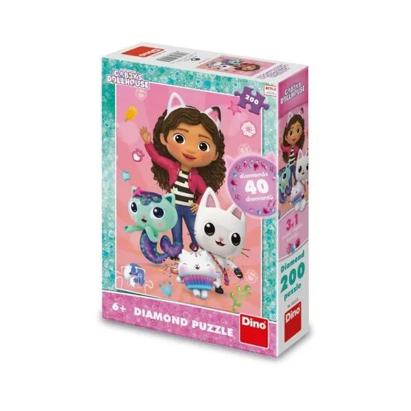 Dino Pièces XXL - Diamant-Puzzle - Maison de Poupée de Gabby*Femme/Enfant À Partir De 9 Ans|Puzzles Pour Enfants