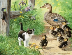 SunsOut Pièces XXL - Duck Inspector*Enfant Animaux De La Ferme|Chats
