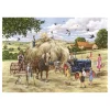 HOP - House of Puzzles Pièces XXL - Faire Du Foin*Enfant Tracteurs|Rétros Et Nostalgie