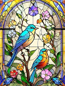 SunsOut Pièces XXL - Fleurs Et Merles Bleus*Enfant Oiseaux|De 500 À 999 Pièces