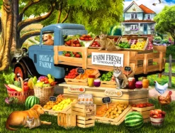 SunsOut Pièces XXL - Fruits et Légumes de Millie*Enfant Rétros Et Nostalgie|Déco Culinaire