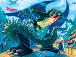 New York Puzzle Company Pièces XXL - Hungarian Horntail*Enfant Affiches De Cinéma, Publicité|Dès 9 Ans : 251 À 399 Pièces