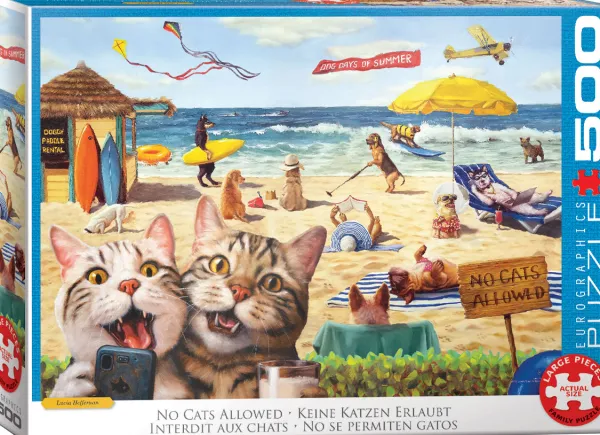 Eurographics Pièces XXL - Interdit aux chats*Femme/Enfant Pièces Xxl Adultes|Chats