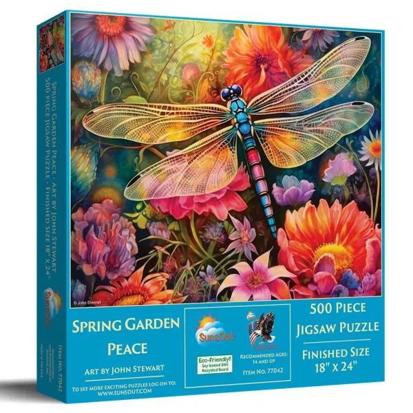 SunsOut Pièces XXL - Jardin de Printemps en Paix*Enfant Autres Animaux|Forêts, Fleurs Et Jardins