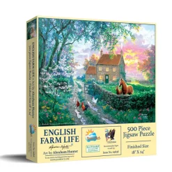 SunsOut Pièces XXL - La Vie à la Ferme Anglaise*Enfant Puzzles Pour Enfants|Animaux De La Ferme