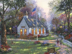 SunsOut Pièces XXL - L'École de Mincy*Enfant Rétros Et Nostalgie|Forêts, Fleurs Et Jardins