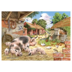 HOP - House of Puzzles Pièces XXL - Les Porcelets De Poppy*Enfant Animaux De La Ferme|Pièces Xxl Enfants