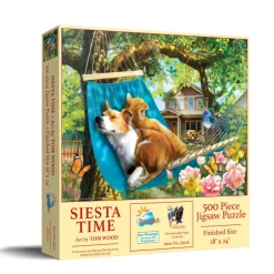 SunsOut Pièces XXL - L'Heure de la Sieste*Enfant Chiens|Forêts, Fleurs Et Jardins