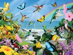 SunsOut Pièces XXL - Lori Schory - Colibris à la plage*Enfant Oiseaux|Plages Et Îles De Rêve