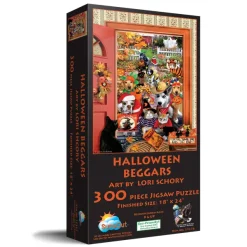 SunsOut Pièces XXL - Lori Schory - Mendiants d'Halloween*Femme/Enfant Chiens|Chats