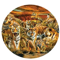 SunsOut Pièces XXL - Lori Schory - Tigres partout*Enfant Rond|Tigres