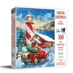 SunsOut Pièces XXL - Phare d'hiver*Femme/Enfant Rétros Et Nostalgie|Noël