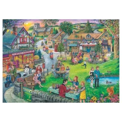 HOP - House of Puzzles Pièces XXL - Place de Village des Années Soixante*Enfant À Partir De 9 Ans|Rétros Et Nostalgie