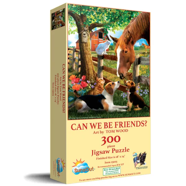 SunsOut Pièces XXL - Pouvons Nous Etre Amis ?*Enfant Chiens|Animaux De La Ferme