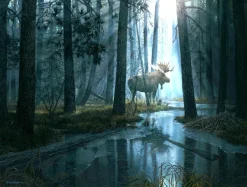 SunsOut Pièces XXL - Pris Par La Lumière*Enfant Animaux De La Forêt|Forêts, Fleurs Et Jardins